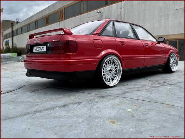 1:18 Audi 80 Quattro Competition Limousine 1994 + BBS RS Alufelgen
